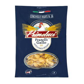 PASTA PRIMELUCI 1Kg. CONCHIGLIE RIGATE N°36