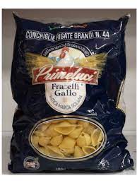 PASTA PRIMELUCI 1Kg. CONCHIGLIE RIGATE GRANDI N°44