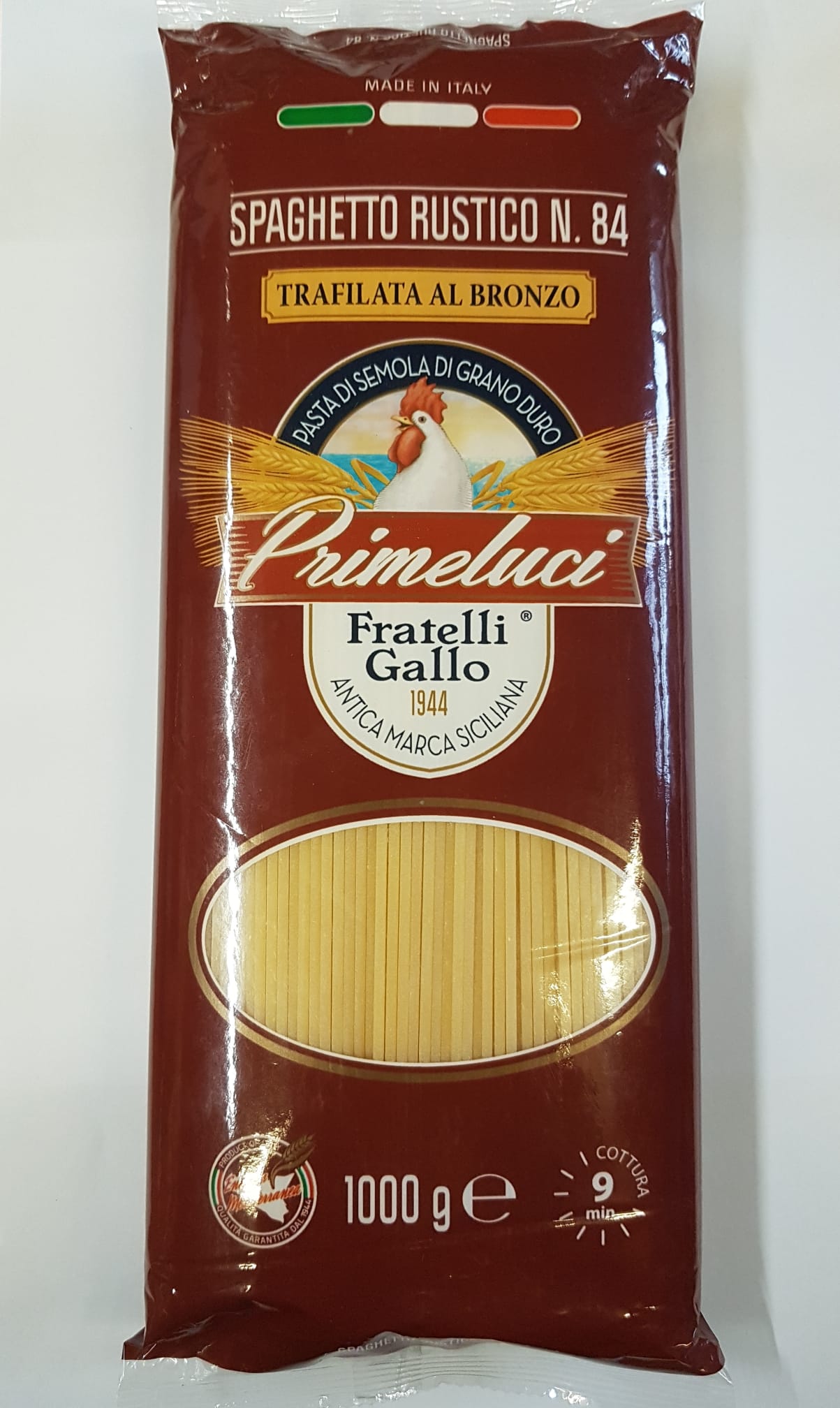 PASTA PRIMELUCI 1Kg. SPAGHETTO RUSTICO N°84 TRAFILATO AL BRONZO