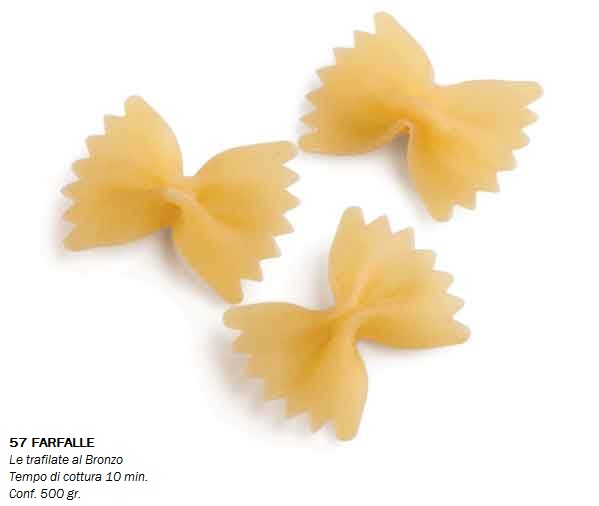 PASTA PRIMELUCI 500gr. FARFALLE N°57 TRAFILATA AL BRONZO - immagine 2