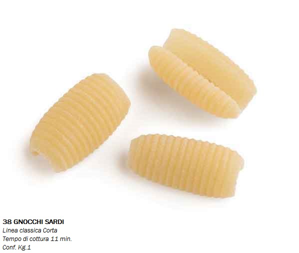 PASTA PRIMELUCI 1Kg. GNOCCHI SARDI N°38 - immagine 2