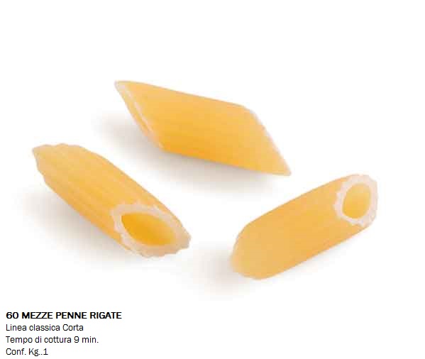 PASTA PRIMELUCI 1Kg. MEZZE PENNE RIGATE N°60 - immagine 2