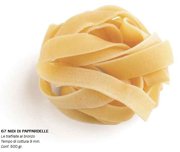 PASTA PRIMELUCI 500gr. NIDI DI PAPPARDELLE N°67 TRAFILATA AL BRONZO - immagine 2